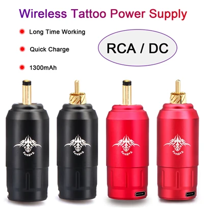 Tattoo baterija dugog vijeka 1300 MAh prijenosno RCA/DC sučelje